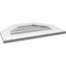 Ekena Millwork Octagonal Top Surface Mount PVC Gable Vent w/ 3-1/2"W x 1"P Standard Frame, 24"W x 16"H GVPOT24X1601SN - alternate 2